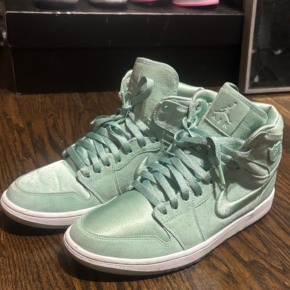 Jordan Mint Green High-Top Sneakers